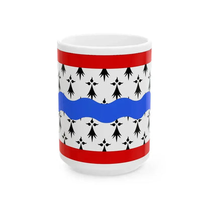 Flag of Haute Vienne France 2 - White Coffee Mug 15oz - Go Mug Yourself