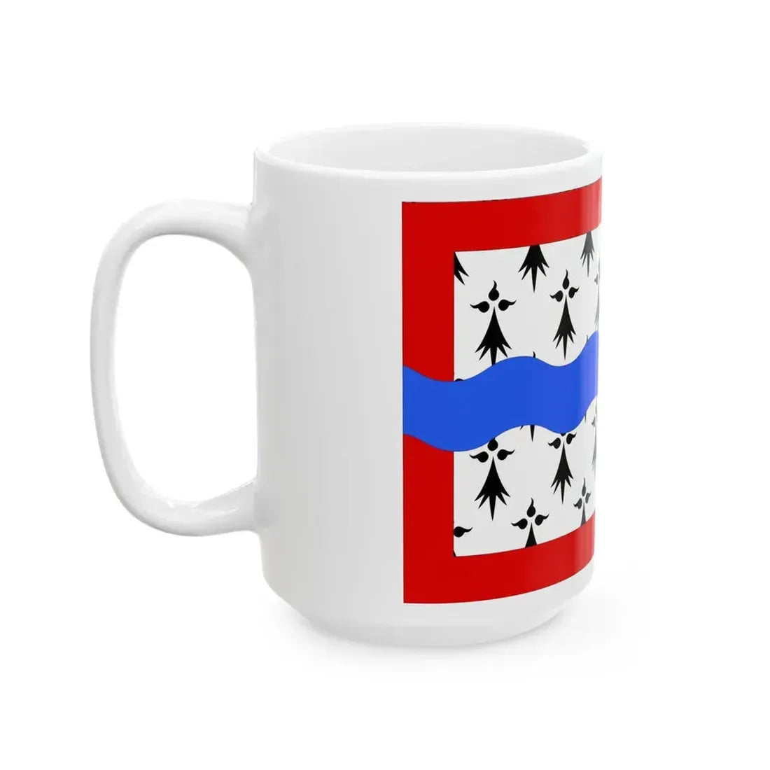 Flag of Haute Vienne France 2 - White Coffee Mug - Go Mug Yourself