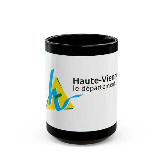 Flag of Haute Vienne France - Black Coffee Mug-15oz-Go Mug Yourself