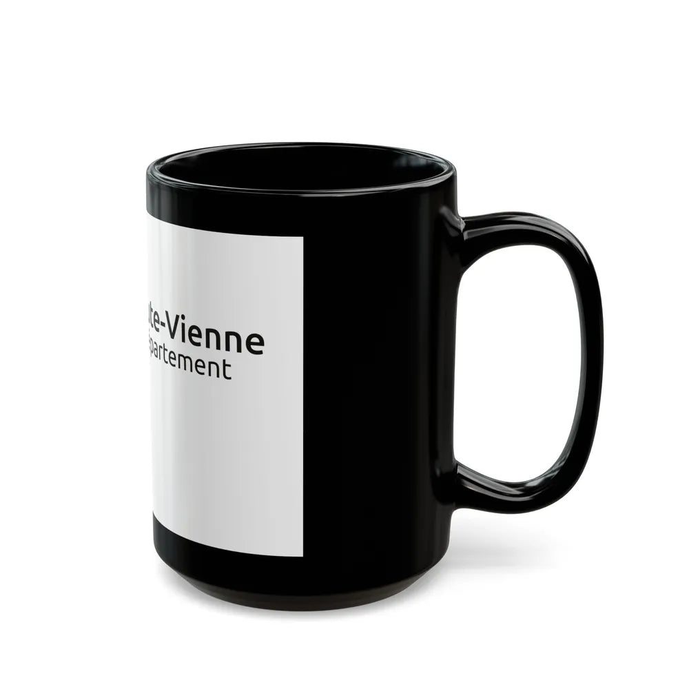 Flag of Haute Vienne France - Black Coffee Mug-Go Mug Yourself