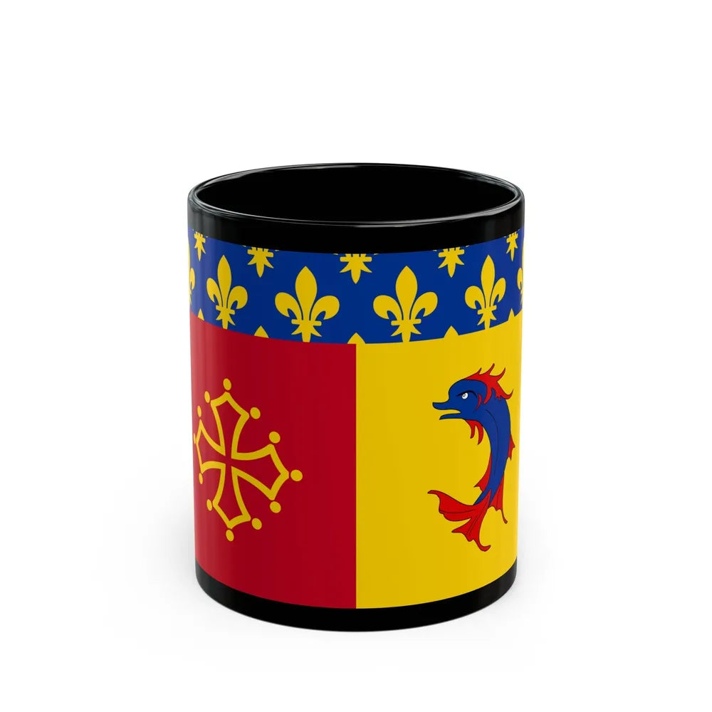 Flag of Hautes Alpes France - Black Coffee Mug-11oz-Go Mug Yourself