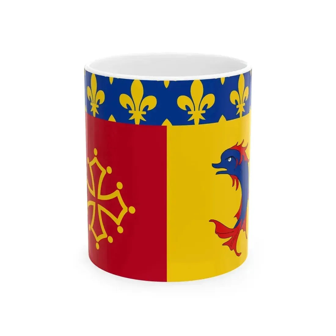 Flag of Hautes-Alpes (France) White Coffee Mug 11oz - Go Mug Yourself