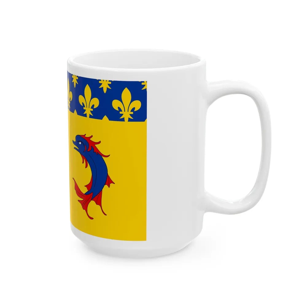 Flag of Hautes Alpes France - White Coffee Mug-Go Mug Yourself