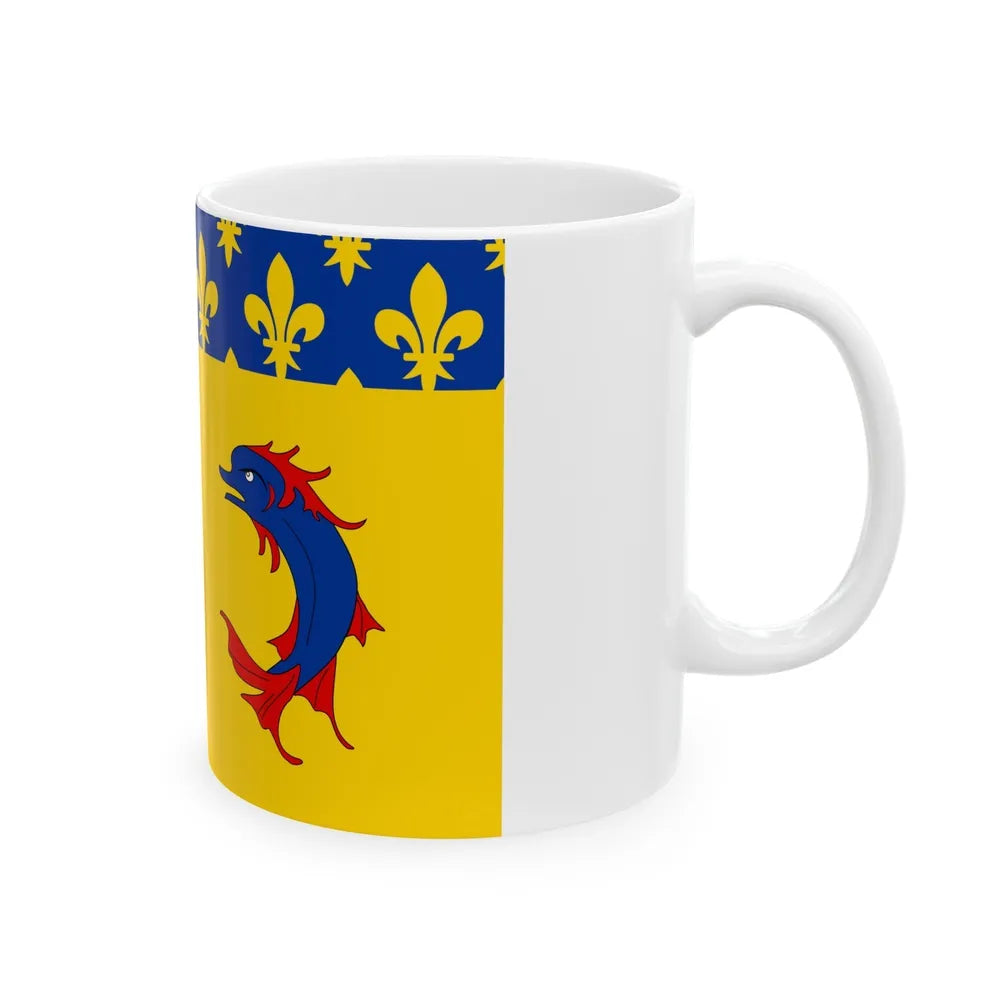 Flag of Hautes Alpes France - White Coffee Mug-Go Mug Yourself