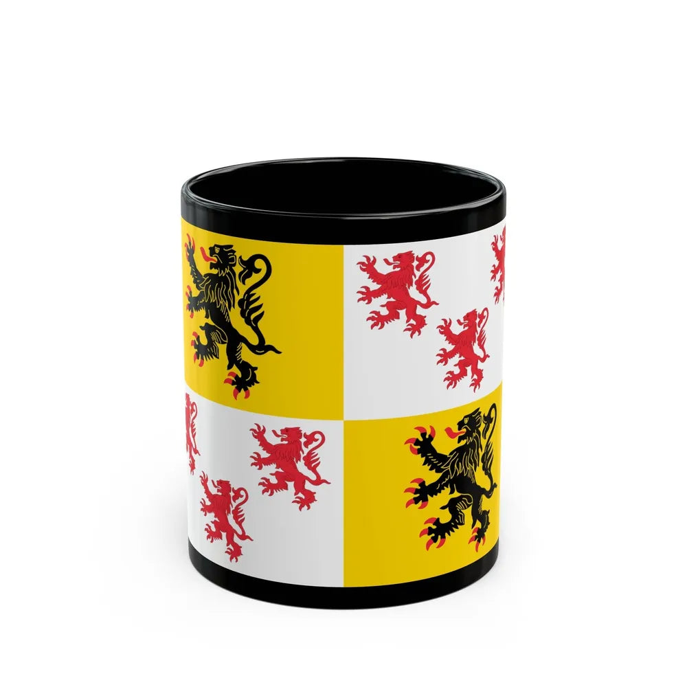 Flag of Hauts de France France 2 - Black Coffee Mug-11oz-Go Mug Yourself