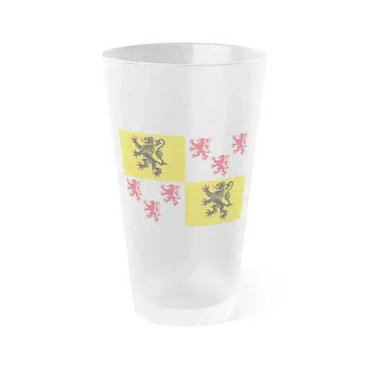 Flag of Hauts de France France 2 - Frosted Pint Glass 16oz 16oz Frosted - Go Mug Yourself