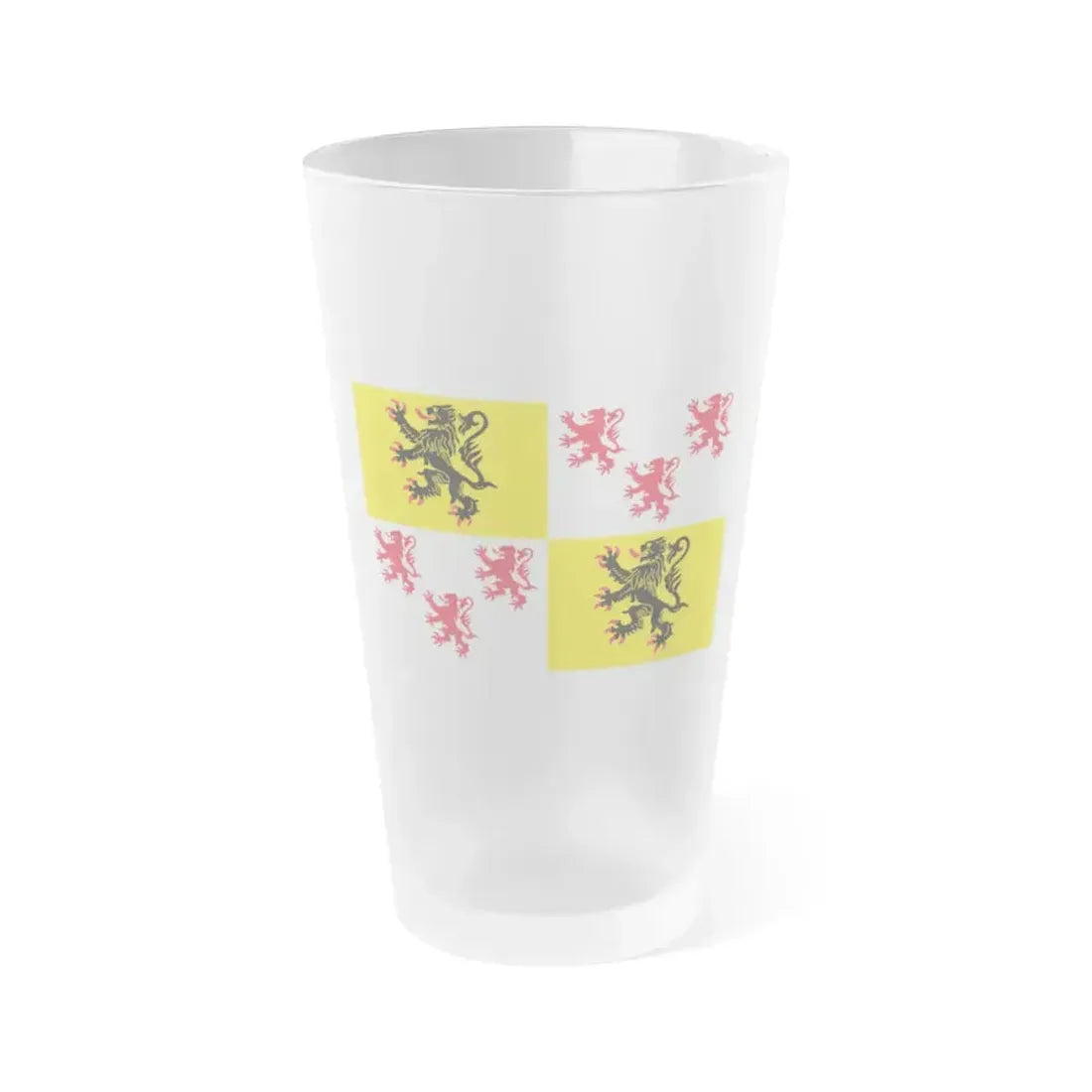Flag of Hauts de France France 2 - Frosted Pint Glass 16oz 16oz Frosted - Go Mug Yourself