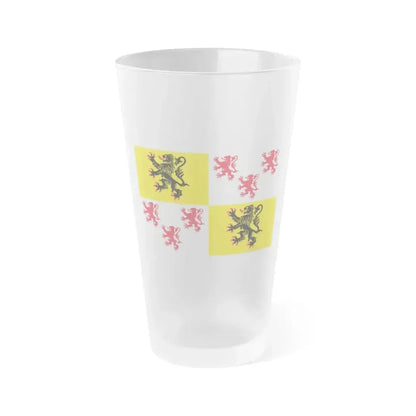 Flag of Hauts de France France 2 - Frosted Pint Glass 16oz 16oz Frosted - Go Mug Yourself