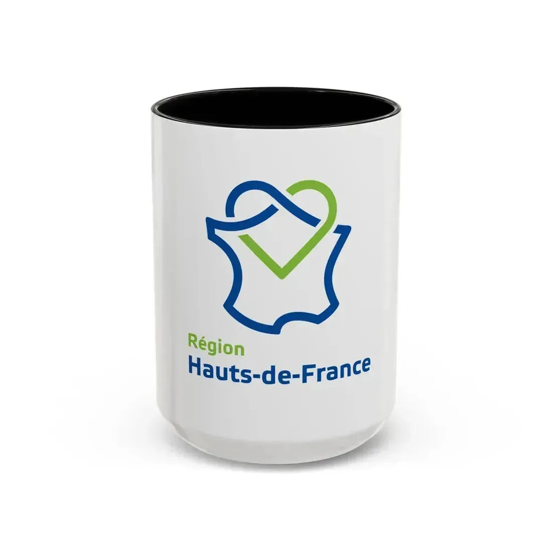 Flag of Hauts de France France - Accent Coffee Mug 15oz Black - Go Mug Yourself