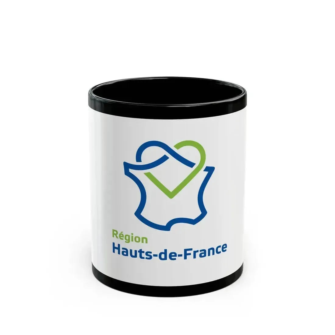 Flag of Hauts de France France - Black Coffee Mug 11oz - Go Mug Yourself