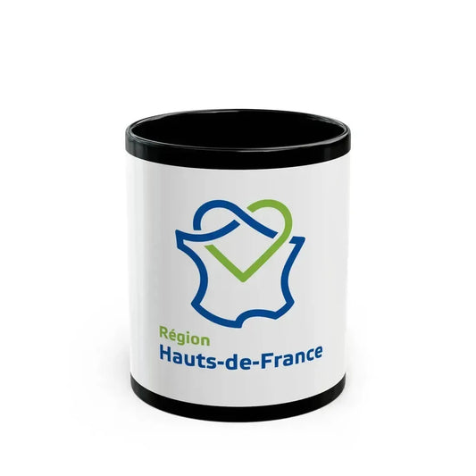 Flag of Hauts de France France - Black Coffee Mug 11oz - Go Mug Yourself