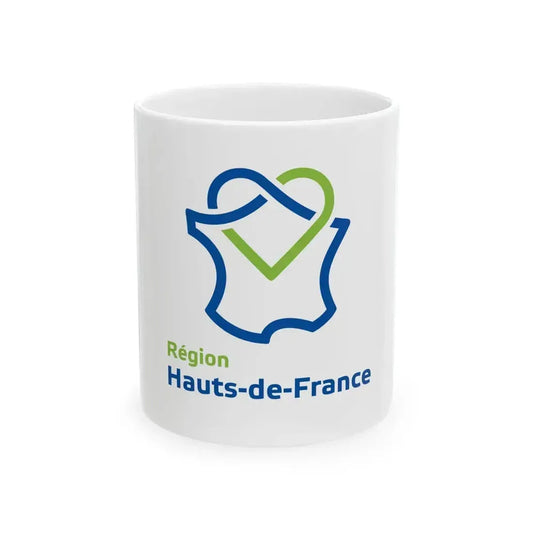 Flag of Hauts de France France - White Coffee Mug 11oz - Go Mug Yourself