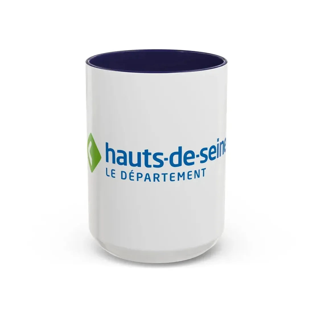 Flag of Hauts de Seine France - Accent Coffee Mug 15oz Navy - Go Mug Yourself
