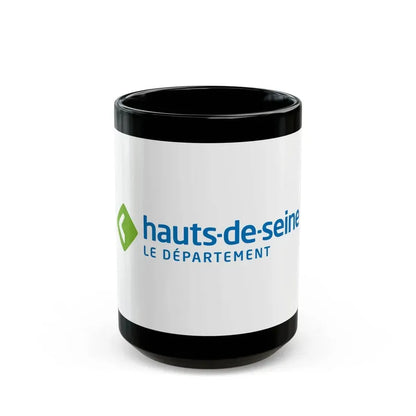 Flag of Hauts de Seine France - Black Coffee Mug 15oz - Go Mug Yourself