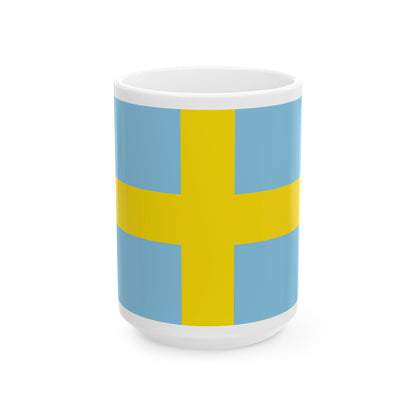 Flag of Havelange (Belgium) White Coffee Mug-15oz-Go Mug Yourself