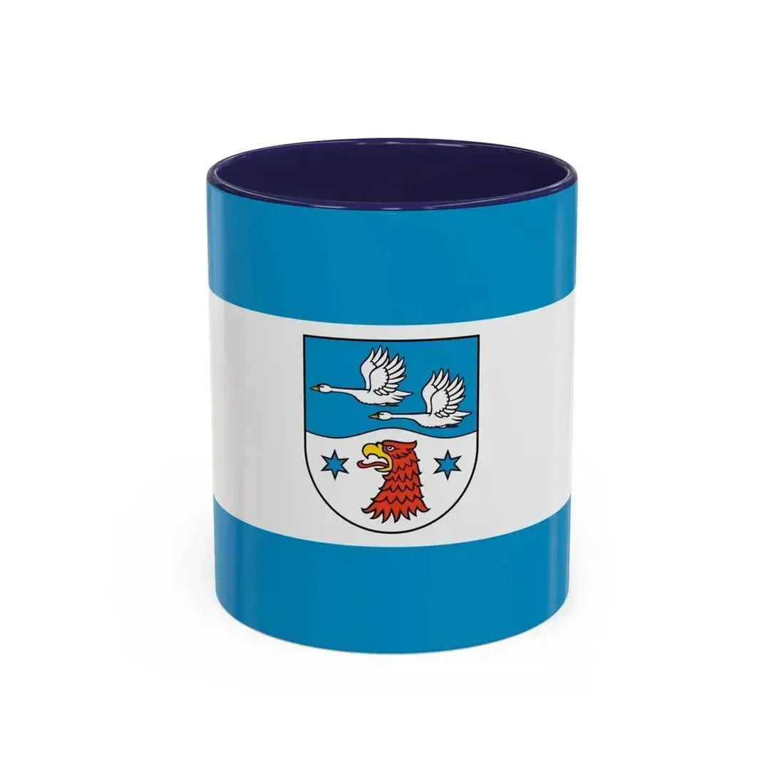 Flag of Havelland Germany - Accent Coffee Mug 11oz Navy - Go Mug Yourself