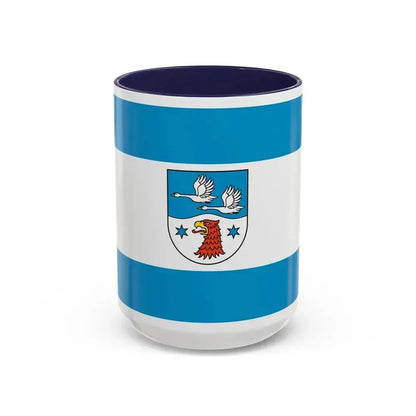 Flag of Havelland Germany - Accent Coffee Mug 15oz Navy - Go Mug Yourself