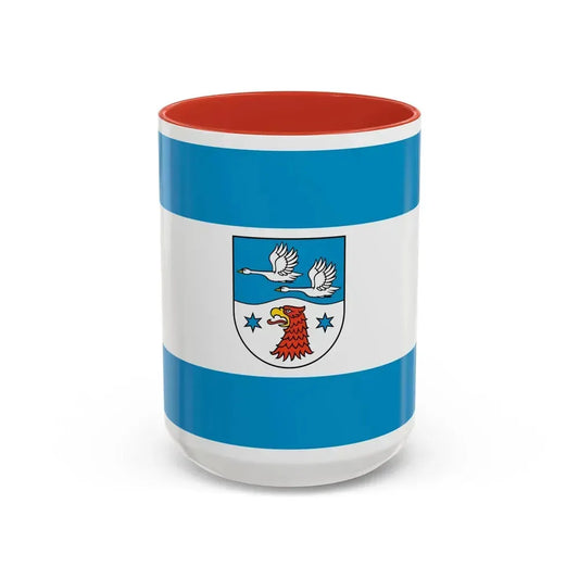 Flag of Havelland Germany - Accent Coffee Mug 15oz Red - Go Mug Yourself