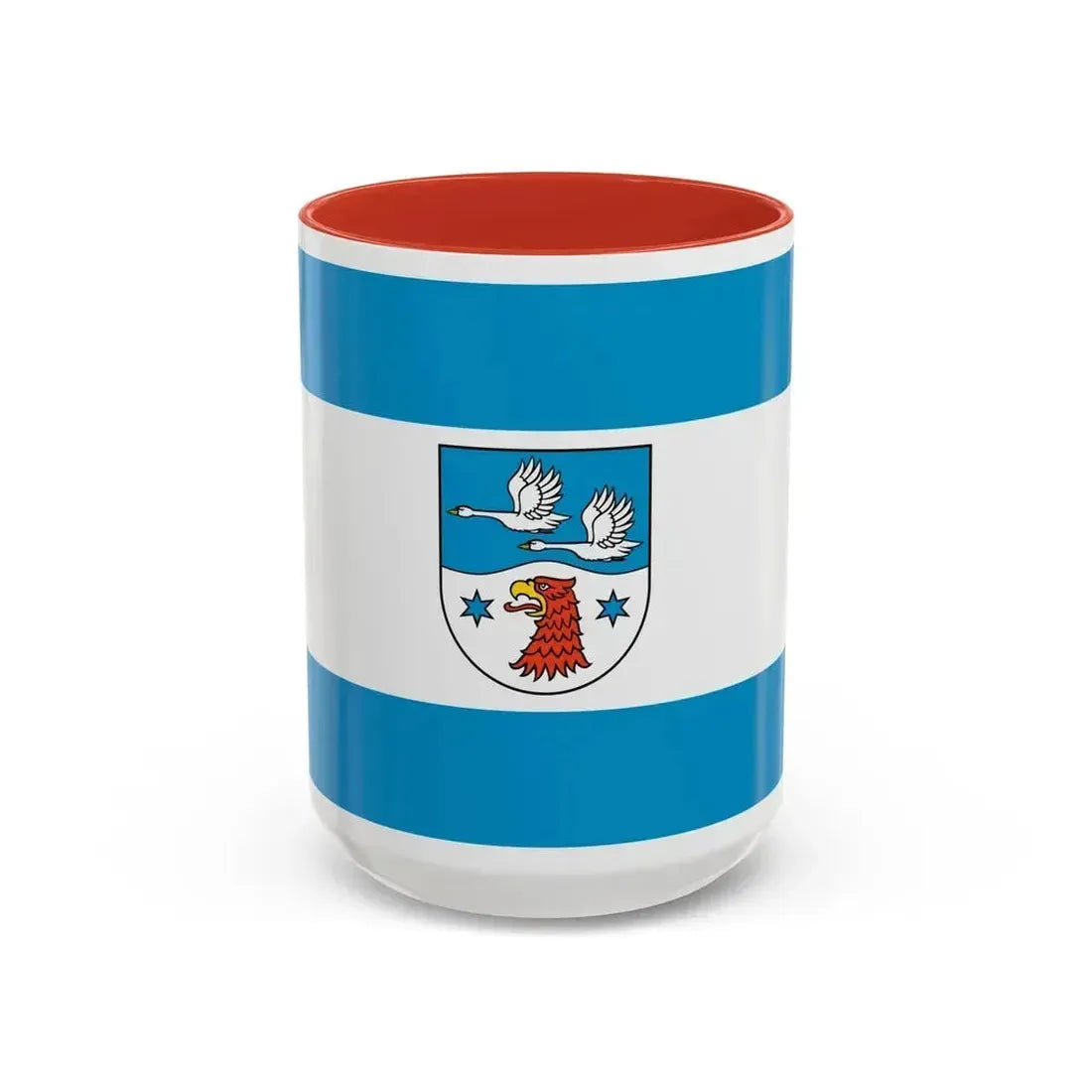 Flag of Havelland Germany - Accent Coffee Mug 15oz Red - Go Mug Yourself