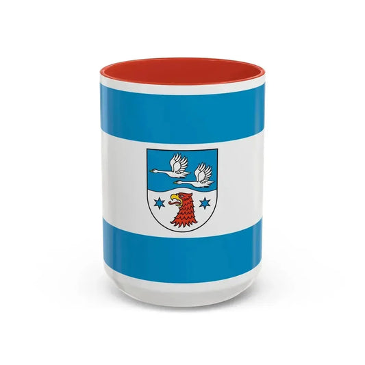 Flag of Havelland Germany - Accent Coffee Mug 15oz Red - Go Mug Yourself