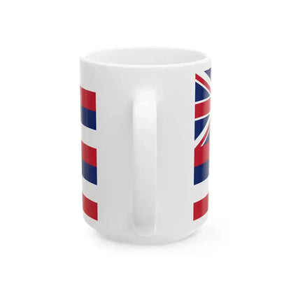 Flag of Hawaii 1896 (United States) White Coffee Mug - Go Mug Yourself