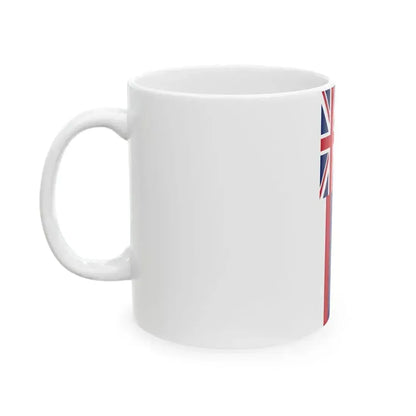 Flag of Hawaii vertical (United States) White Coffee Mug - Go Mug Yourself