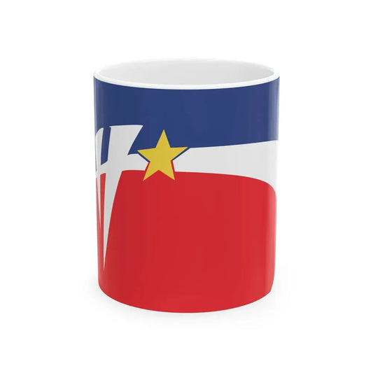 Flag of Haysville Kansas (United States) White Coffee Mug 11oz - Go Mug Yourself
