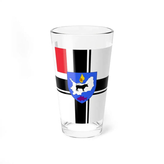 Flag of Hœdic (France) Pint Glass 16oz 16oz - Go Mug Yourself