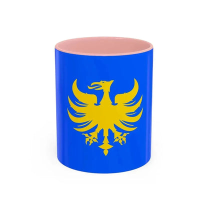 Flag of Heerlen a city in the south of the province of Limburg Netherlands - Accent Coffee Mug 11oz Pink - Go Mug Yourself