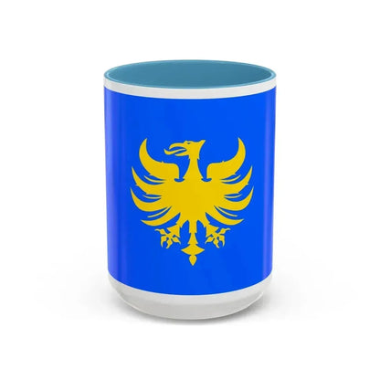 Flag of Heerlen a city in the south of the province of Limburg Netherlands - Accent Coffee Mug 15oz Light Blue - Go Mug Yourself