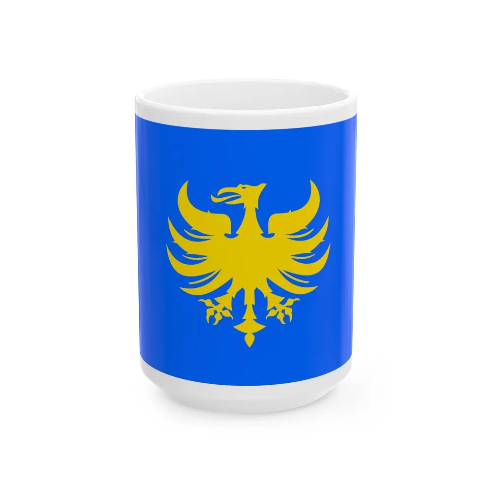 Flag of Heerlen a city in the south of the province of Limburg Netherlands - White Coffee Mug-15oz-Go Mug Yourself