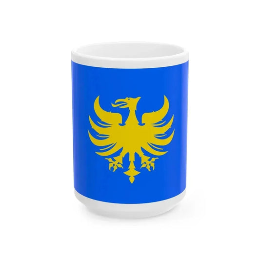 Flag of Heerlen a city in the south of the province of Limburg Netherlands - White Coffee Mug 15oz - Go Mug Yourself