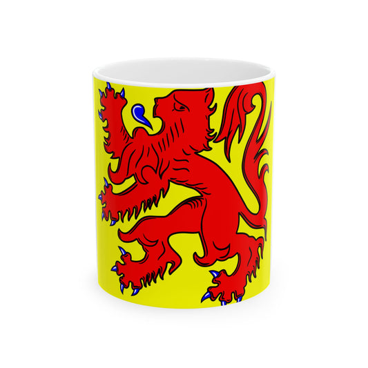 Flag of Heers (Belgium) White Coffee Mug-11oz-Go Mug Yourself