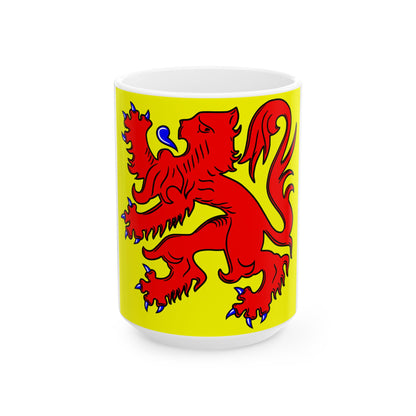 Flag of Heers (Belgium) White Coffee Mug-15oz-Go Mug Yourself