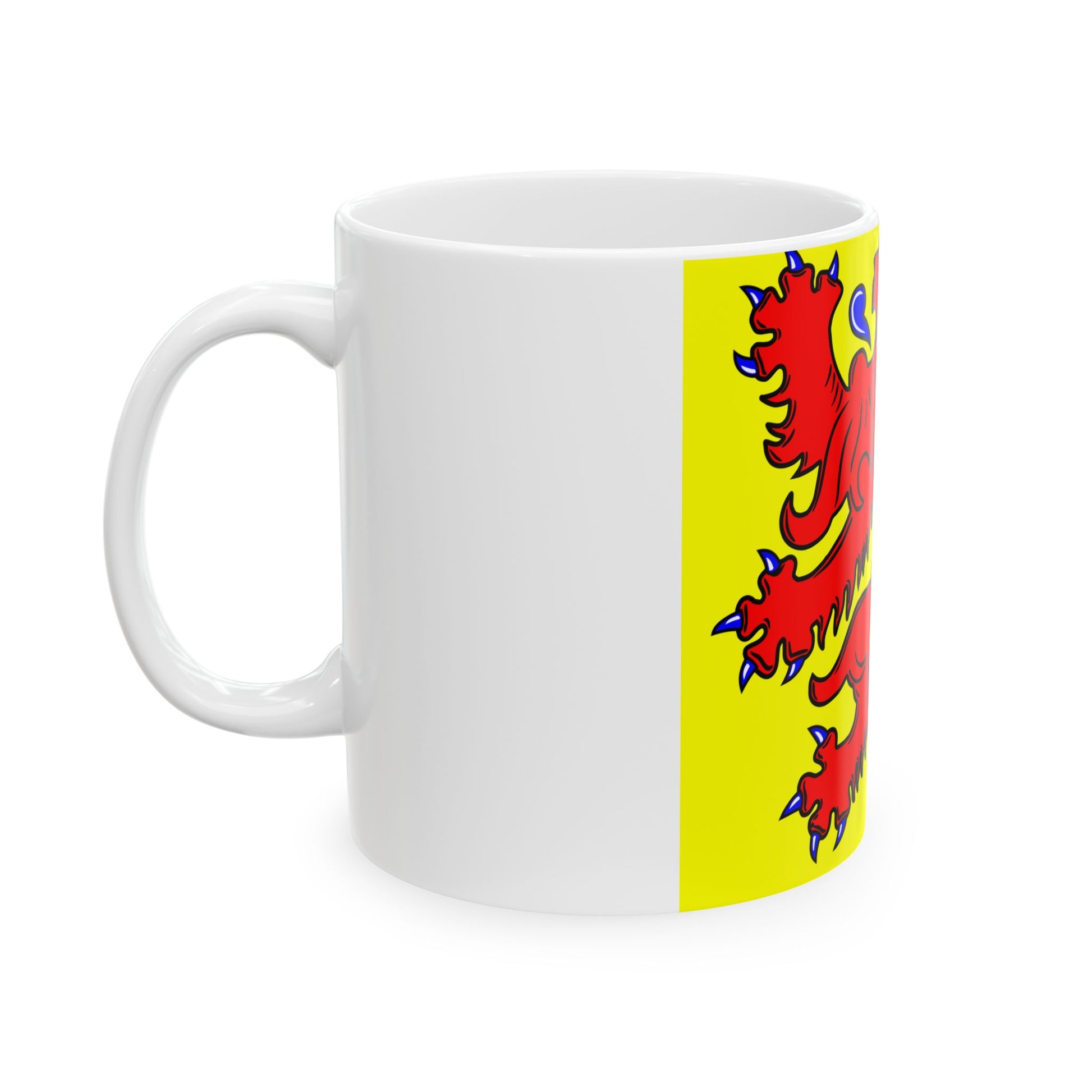 Flag of Heers (Belgium) White Coffee Mug-Go Mug Yourself