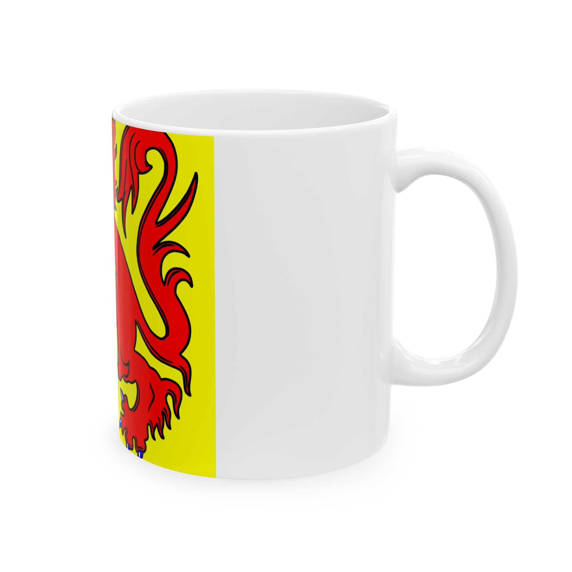 Flag of Heers (Belgium) White Coffee Mug-Go Mug Yourself
