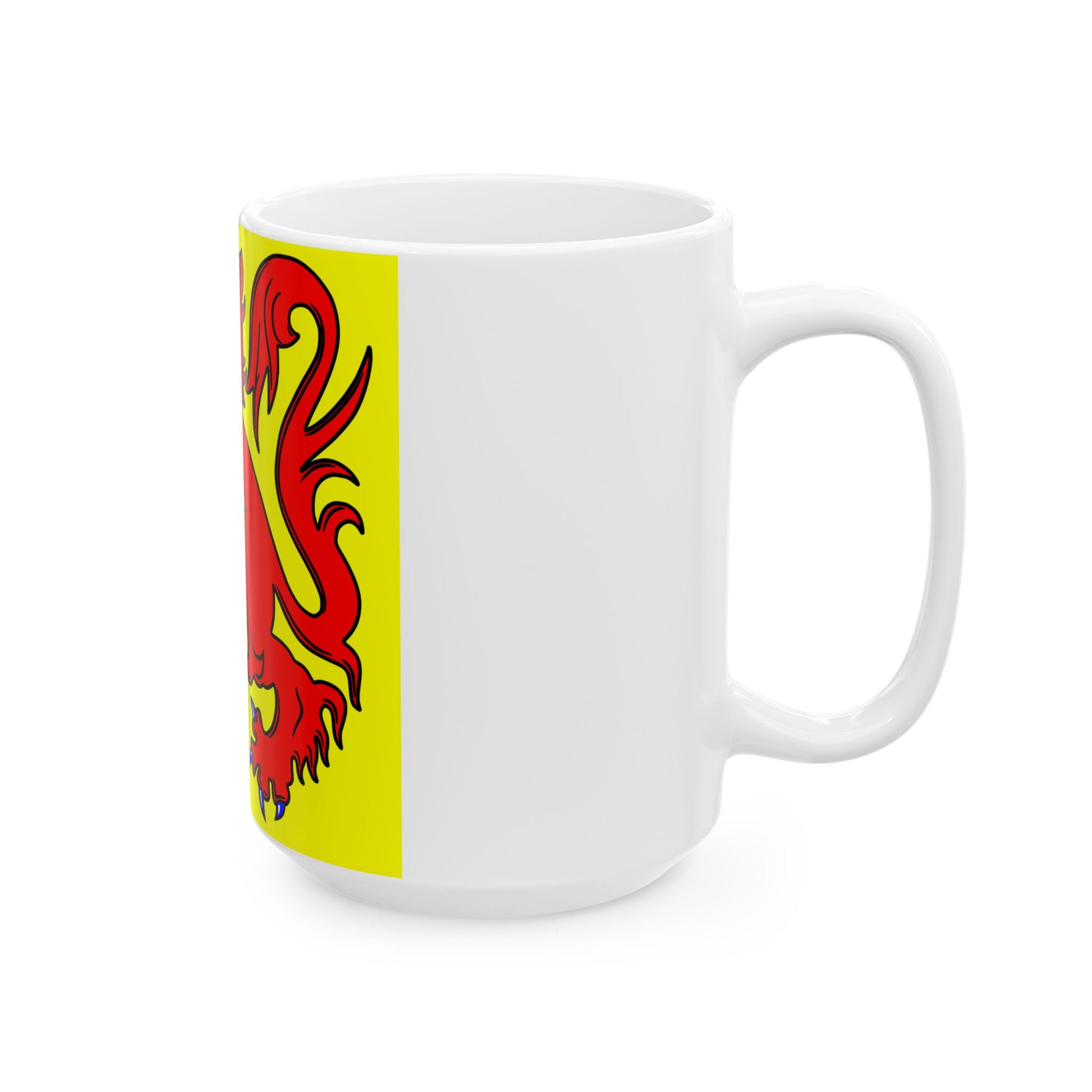 Flag of Heers (Belgium) White Coffee Mug-Go Mug Yourself