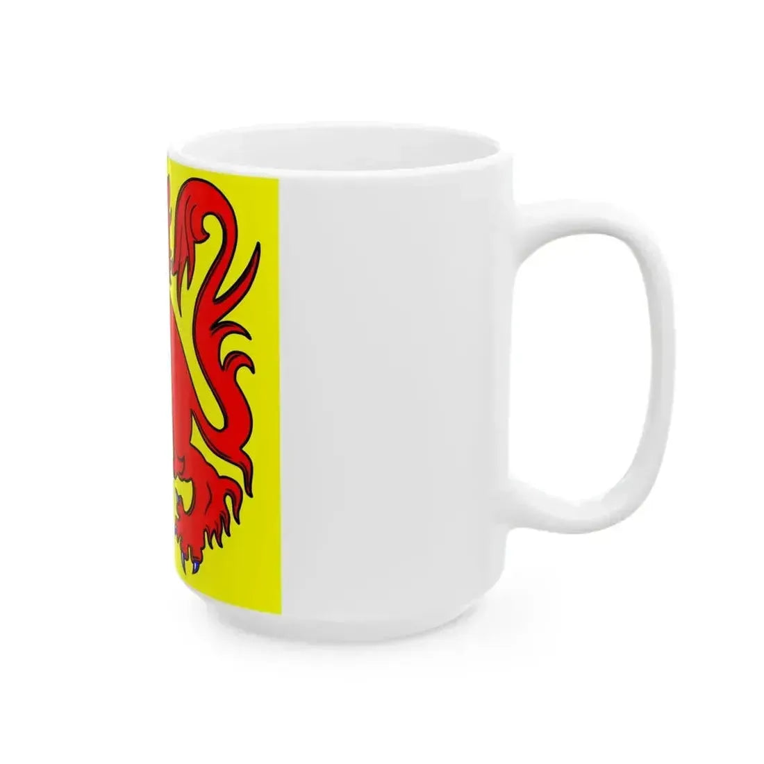 Flag of Heers (Belgium) White Coffee Mug - Go Mug Yourself