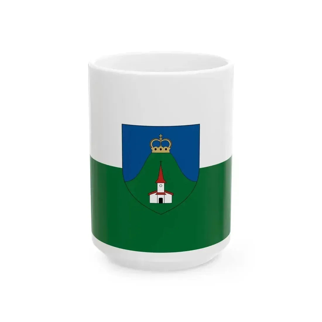 Flag of Hegyesd (Hungary) White Coffee Mug 15oz - Go Mug Yourself