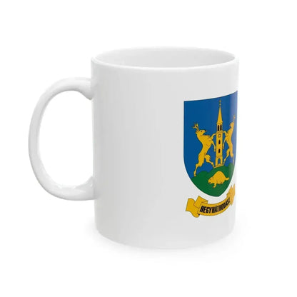 Flag of Hegyhathodasz (Hungary) White Coffee Mug - Go Mug Yourself