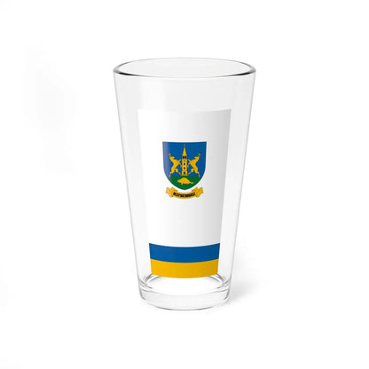 Flag of Hegyhathodasz vertical (Hungary) Pint Glass 16oz 16oz - Go Mug Yourself