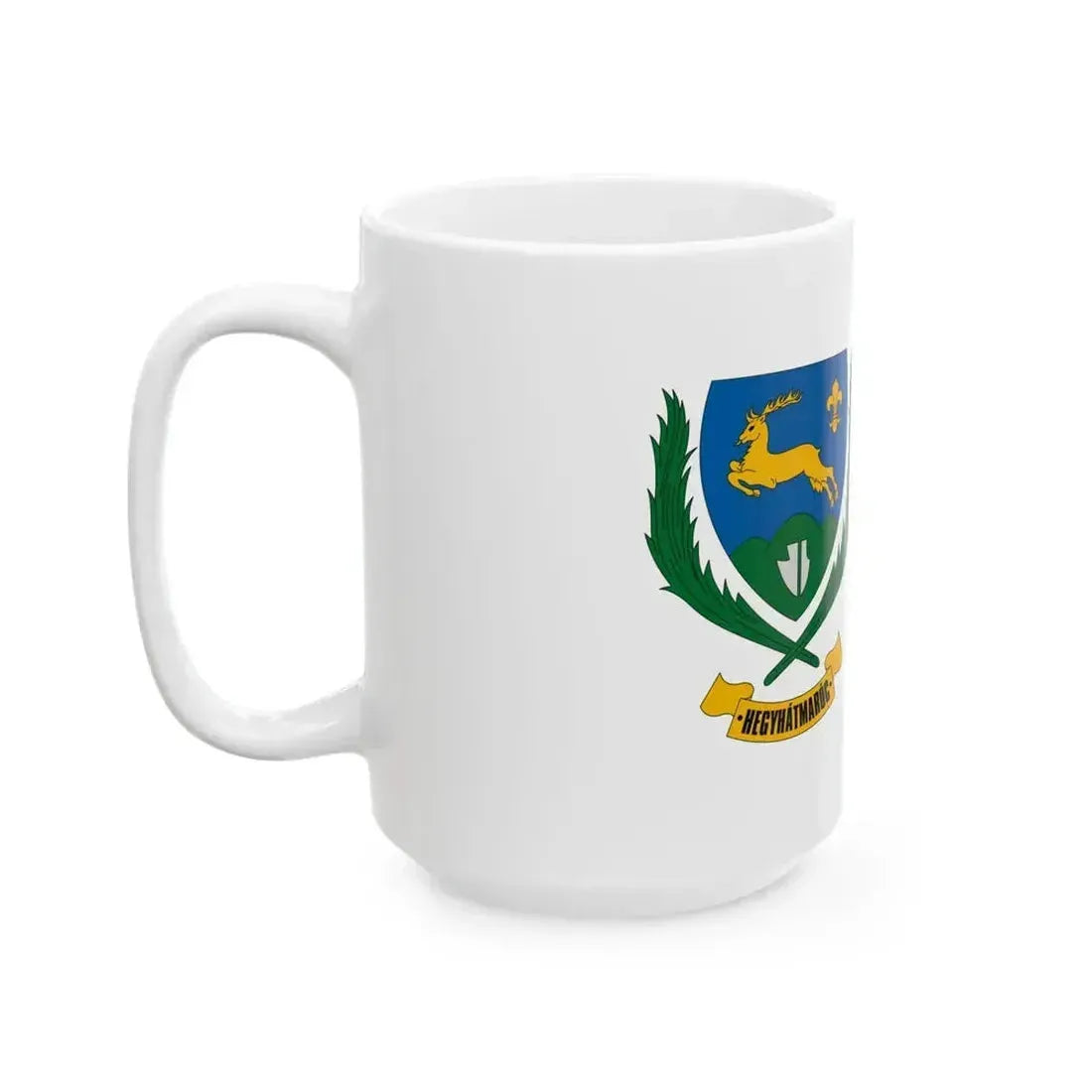 Flag of Hegyhatmaroc (Hungary) White Coffee Mug - Go Mug Yourself