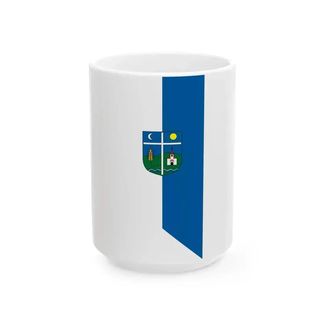 Flag of Hegyhatszentpeter (Hungary) White Coffee Mug 15oz - Go Mug Yourself