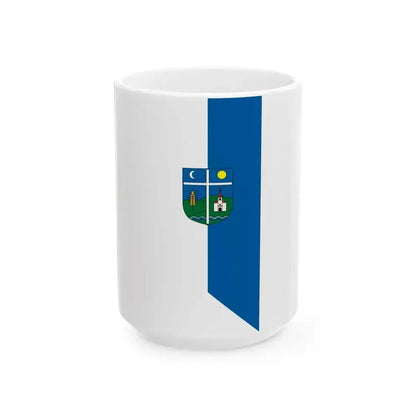 Flag of Hegyhatszentpeter (Hungary) White Coffee Mug 15oz - Go Mug Yourself