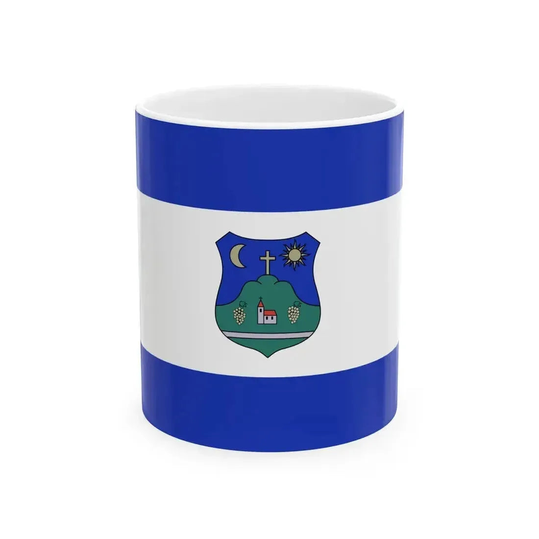 Flag of Hegymagas (Hungary) White Coffee Mug 11oz - Go Mug Yourself