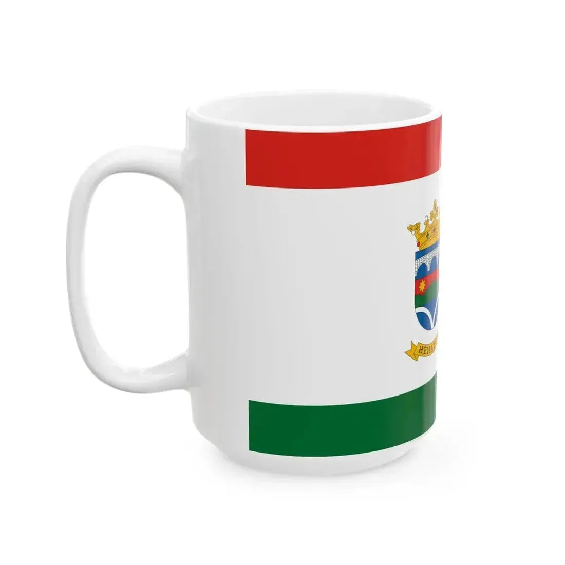Flag of Hehalom (Hungary) White Coffee Mug - Go Mug Yourself