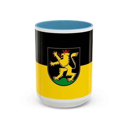 Flag of Heidelberg Germany - Accent Coffee Mug 15oz Light Blue - Go Mug Yourself