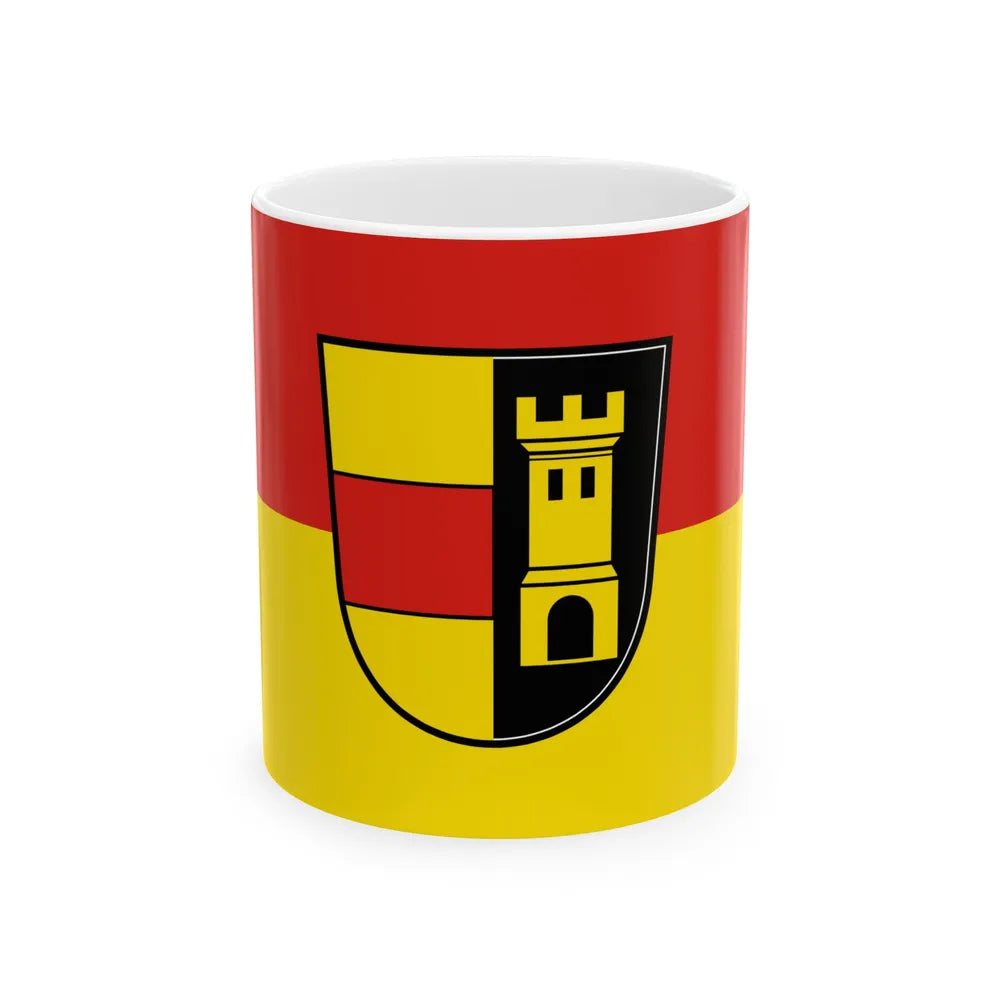 Flag of Heidenheim Germany - White Coffee Mug-11oz-Go Mug Yourself