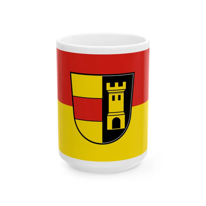 Flag of Heidenheim Germany - White Coffee Mug-15oz-Go Mug Yourself