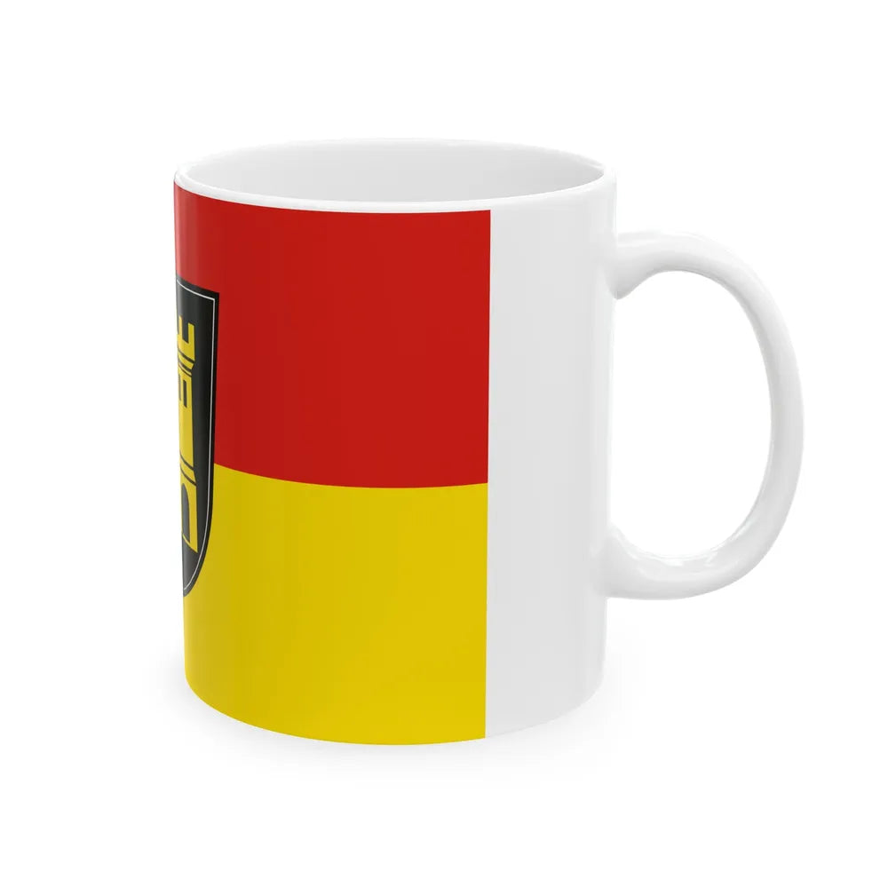 Flag of Heidenheim Germany - White Coffee Mug-Go Mug Yourself